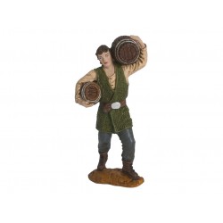 HOMME AVEC 2 BARILS 15CM