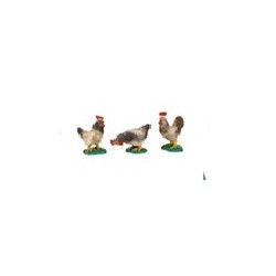 POULES POUR PERSONNAGE 8-10CM