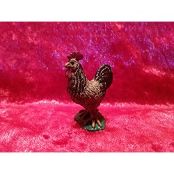 Puppenhausmöbel accessoires de crèche de noël en forme de coq pour figurines de 12 cm