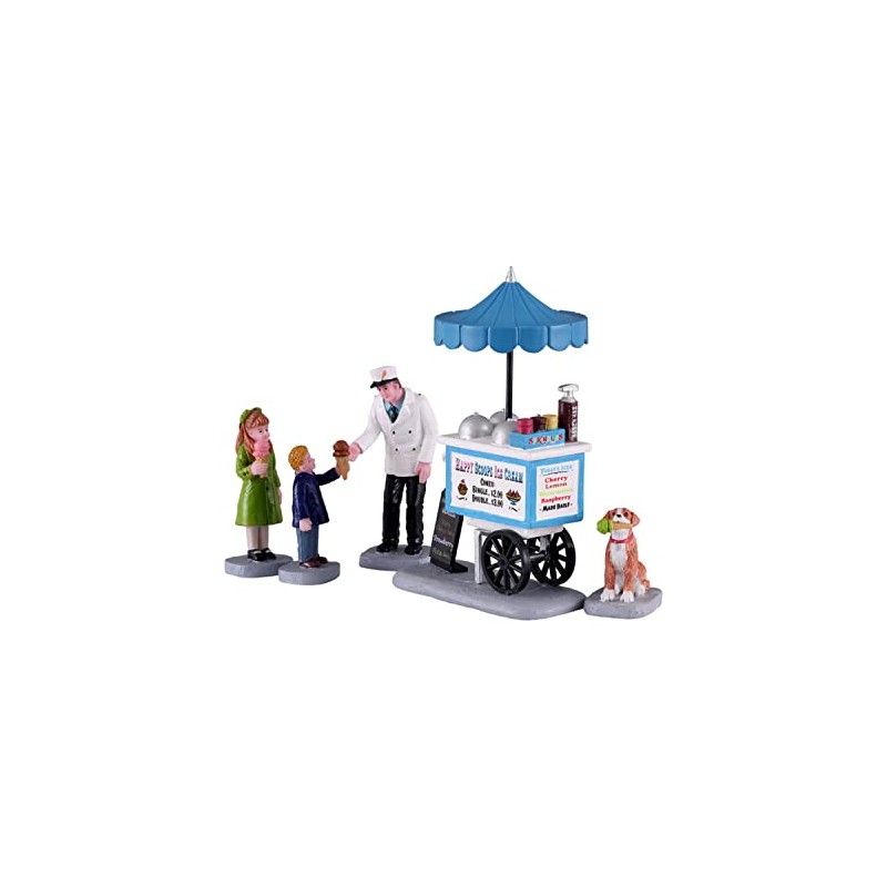Lemax - Happy Scoops Ice Cream Cart, Set of 5