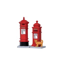 Boîtes aux lettres de style victorien pour village de Noël Lemax