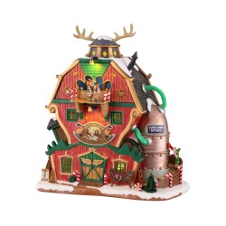 Lemax 15793 Wonderland Lighted Buildings: Santa's Reindeer Training Academy