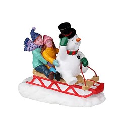 Lemax - Sledding with Frosty