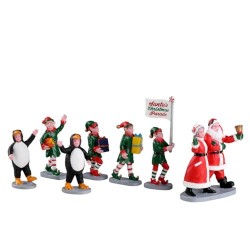 Lemax - Santa's Elf Parade, Set of 7