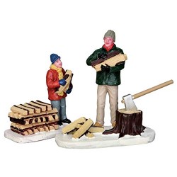 Lemax - Stacking Firewood, Set Of 2