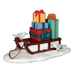 Lemax Caddington Village luge avec cadeaux de Noël#54937 accessoire