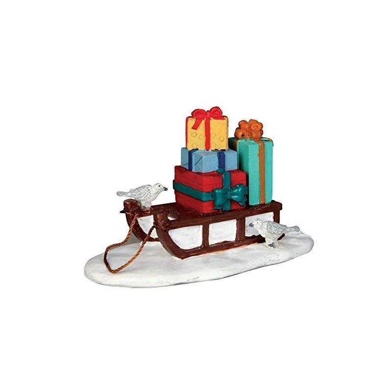 Lemax Caddington Village luge avec cadeaux de Noël#54937 accessoire