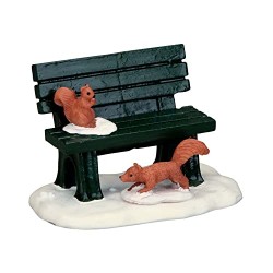 Lemax B85 Figurine Banc C/écureuils