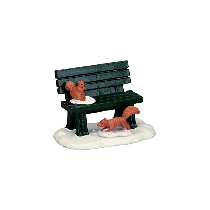 Lemax B85 Figurine Banc C/écureuils