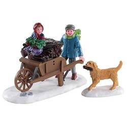 Lemax collecte bois – Gathering Kindling Lot de 2 cod 82596