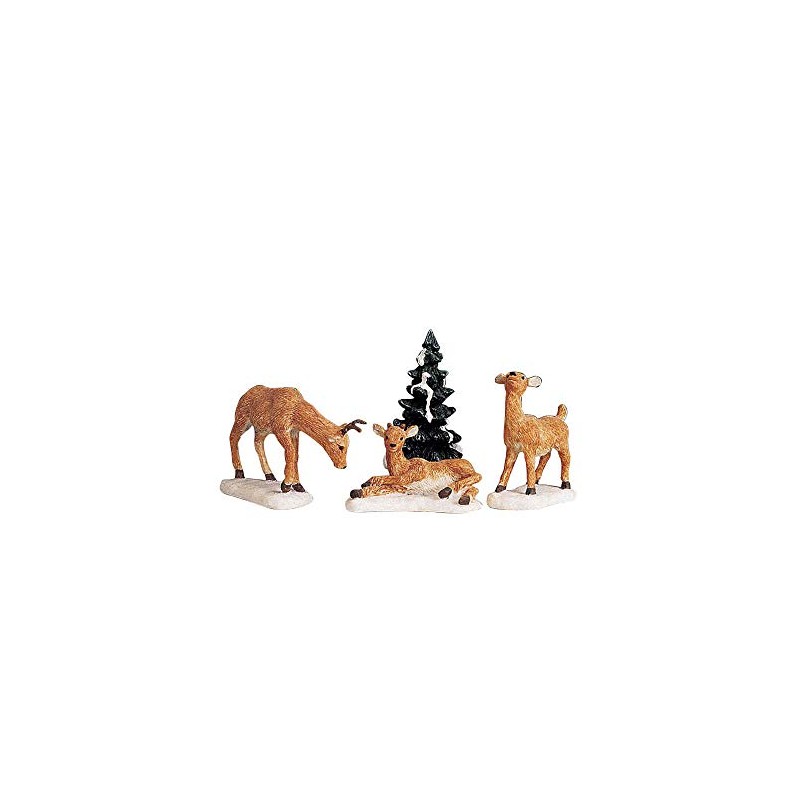 Lemax - Dad and Fawns, set of 4