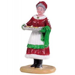 Lemax- Figurine du Père Noël : Mrs Claus Cookies, 92759