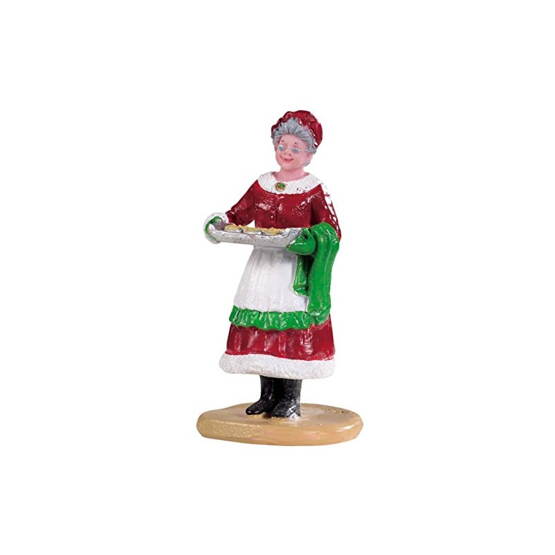 Lemax- Figurine du Père Noël : Mrs Claus Cookies, 92759
