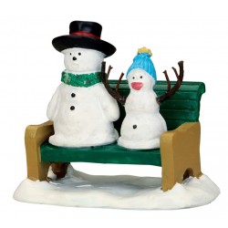Lemax - Snowdad & Snowbaby