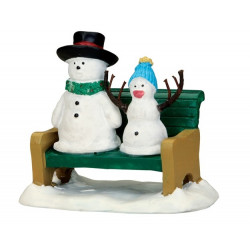 BONHOMME DE NEIGE ET SON BEBE