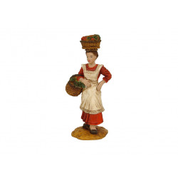 FEMME AVEC PANIER 10CM