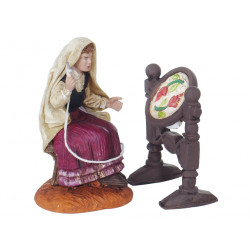 BRODEUSE AVEC TAMBOUR 10CM